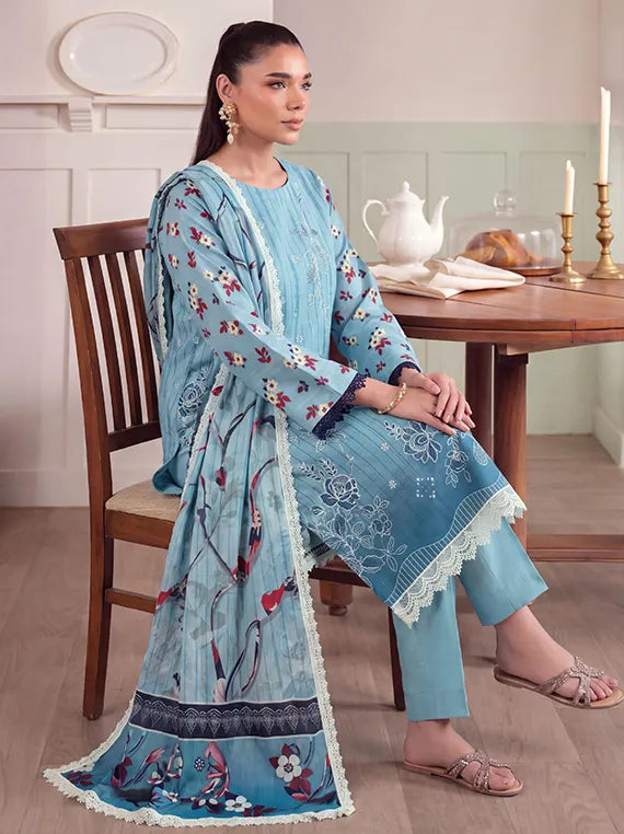 Digital Emrbroidered Doriya Viscous By Fantak Collection 2026 Vol-1010 (D-01)