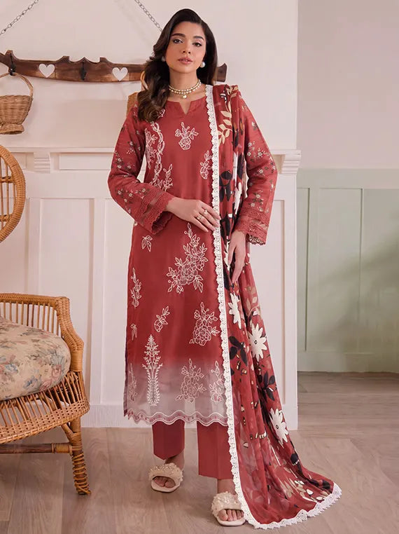 Digital Emrbroidered Doriya Viscous By Fantak Collection 2026 Vol-1010 (D-02)