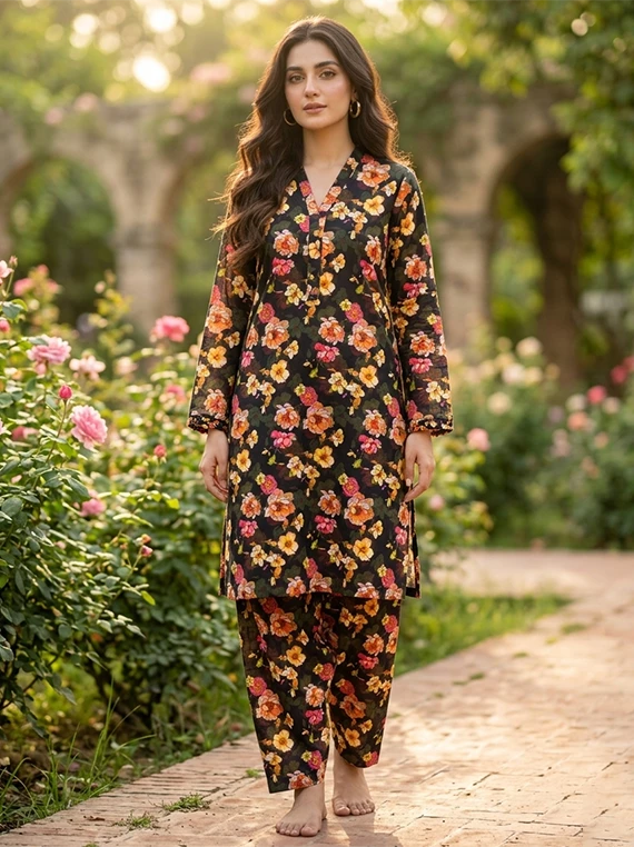 Digital Printed Lawn By Umar Poshak Edit26 Vol-FA11 (D-07)