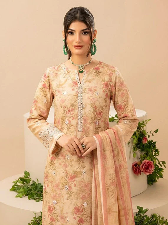 Dilkash by Pearl Arts Embroidered Lawn Collection 2026 Vol-74 (D-08)