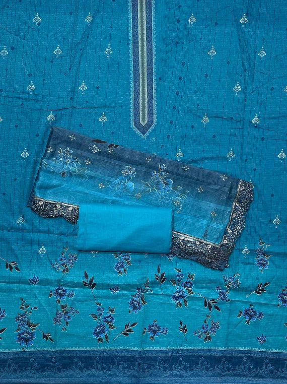 Dots and Flowers Printed Lawn Edit26 Vol-26DE07 (D-03)