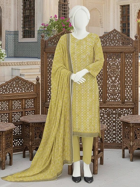 Dur E Fishan Embroidered Printed Lawn By ABC Collection 2026 Vol-01 (D-01)