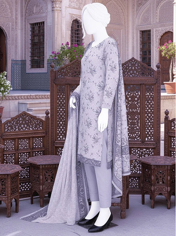 Dur E Fishan Embroidered Printed Lawn By ABC Collection 2026 Vol-01 (D-03)