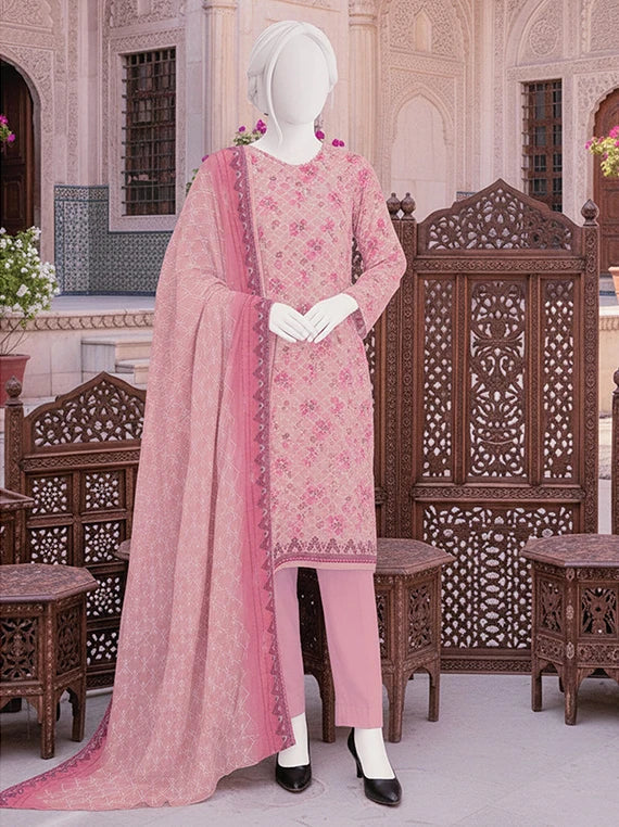 Dur E Fishan Embroidered Printed Lawn By ABC Collection 2026 Vol-01 (D-04)