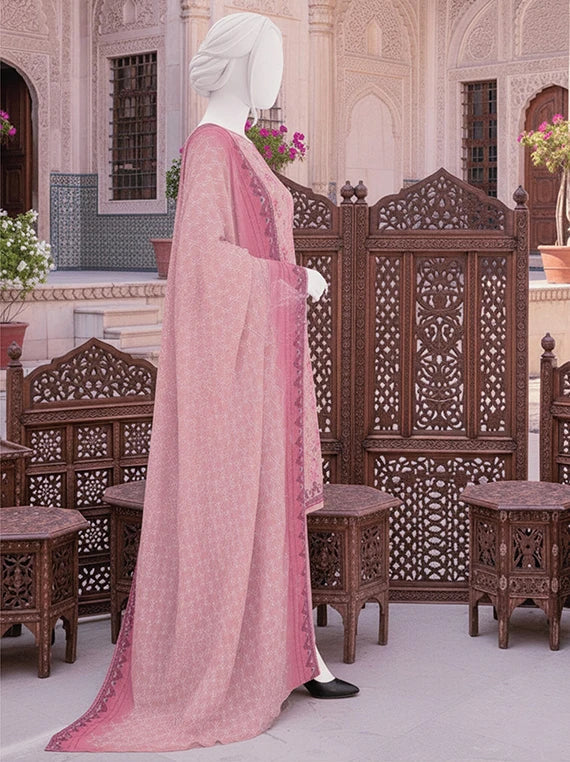 Dur E Fishan Embroidered Printed Lawn By ABC Collection 2026 Vol-01 (D-04)