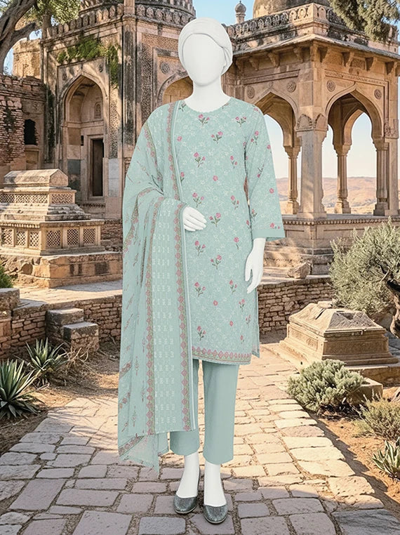Dur E Fishan Embroidered Printed Lawn By ABC Collection 2026 Vol-02 (D-02)