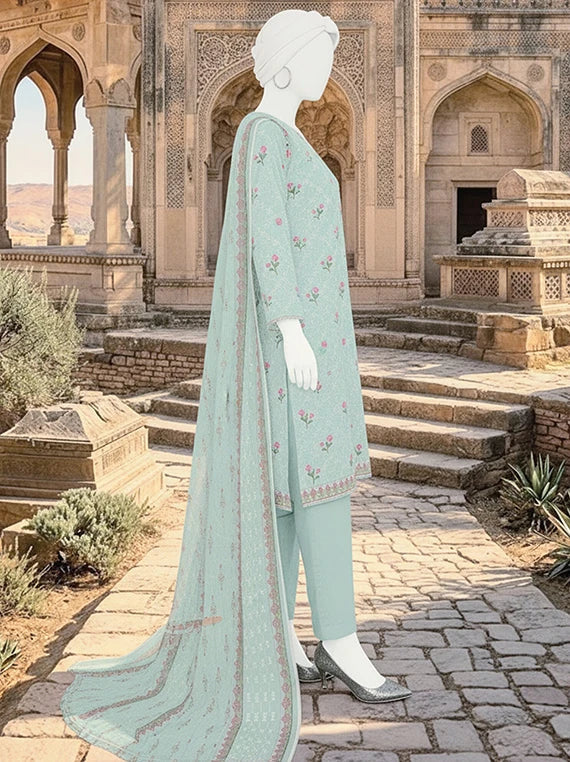 Dur E Fishan Embroidered Printed Lawn By ABC Collection 2026 Vol-02 (D-04)