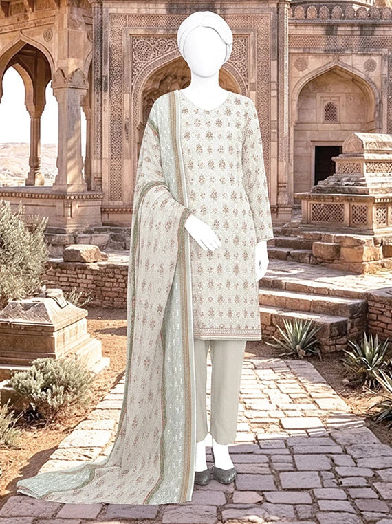 Dur E Fishan Embroidered Printed Lawn By ABC Collection 2026 Vol-02 (D-05)