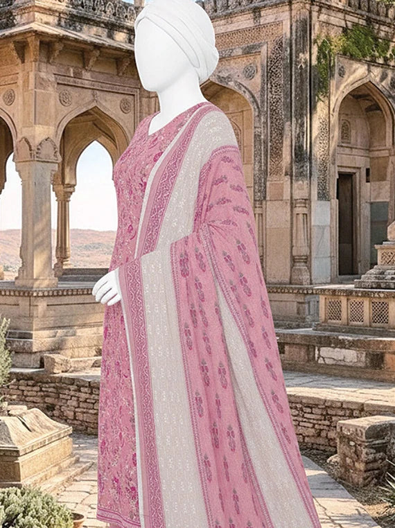 Dur E Fishan Embroidered Printed Lawn By ABC Collection 2026 Vol-02 (D-08)