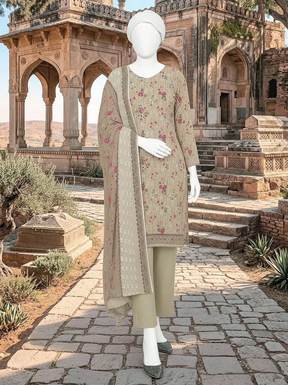 Dur E Fishan Embroidered Printed Lawn By ABC Collection 2026 Vol-02 (D-09)