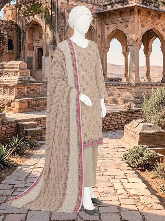 Dur E Fishan Embroidered Printed Lawn By ABC Collection 2026 Vol-02 (D-12)