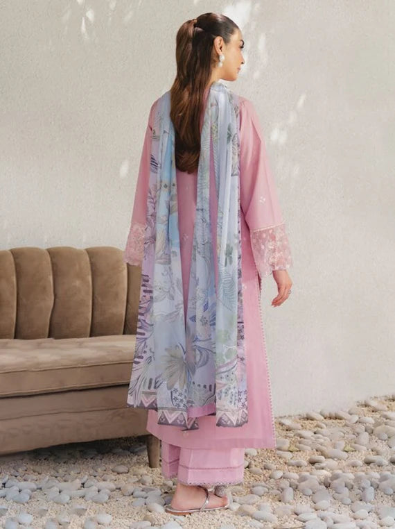 ECLAT by Seran Lux Embroidered Lawn Collection 2026 (CELIANE D-01)