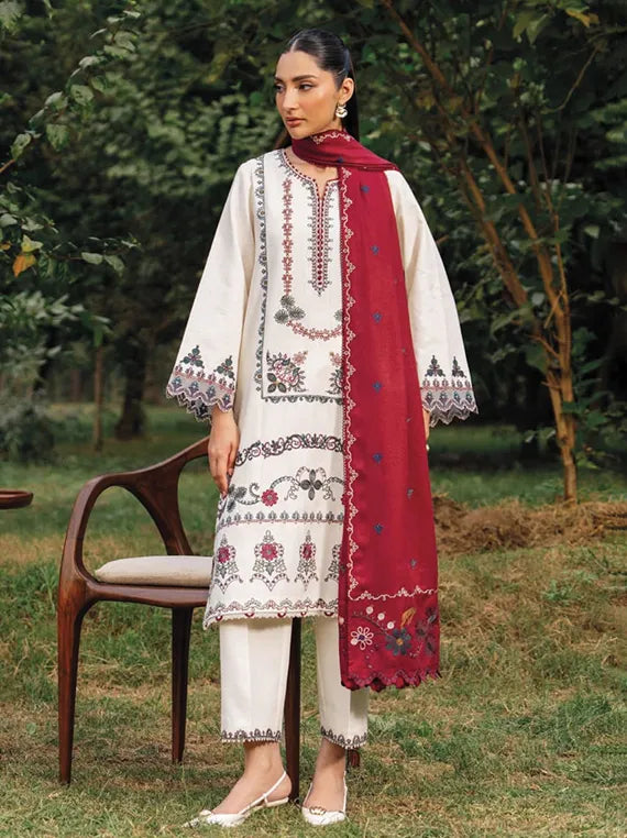 ENCHANTED by Seran Embroidered Khaddar Collection 2025 (D-01)