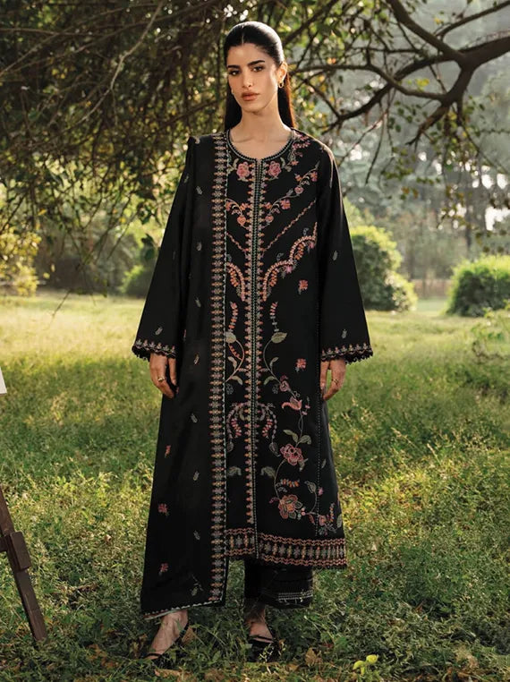 ENCHANTED by Seran Embroidered Khaddar Collection 2025 (D-02)