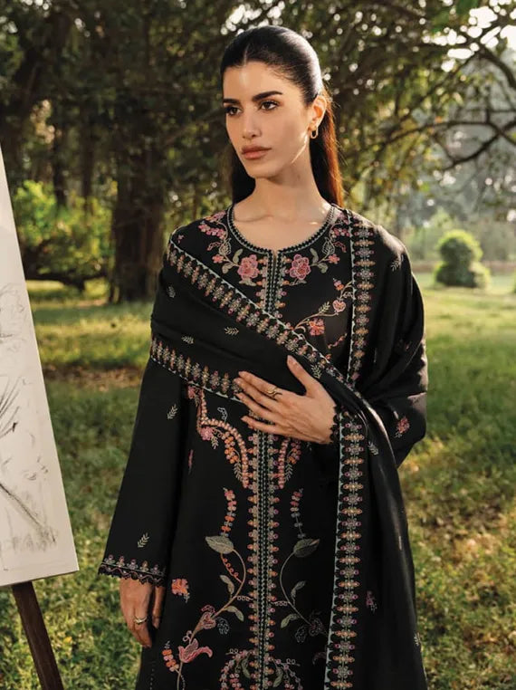 ENCHANTED by Seran Embroidered Khaddar Collection 2025 (D-02)