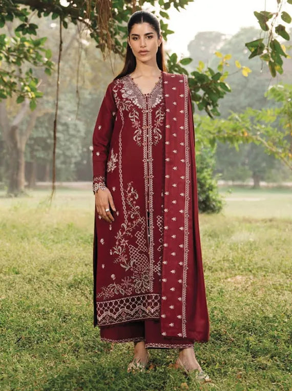 ENCHANTED by Seran Embroidered Khaddar Collection 2025 (D-03)