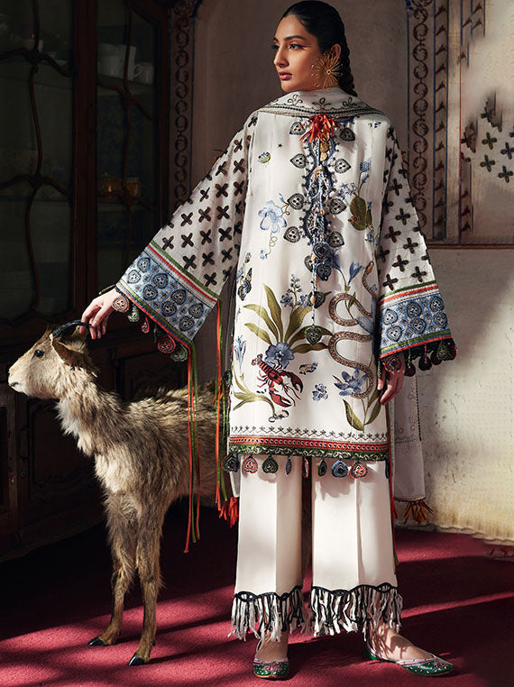 Elan Embroidered Lawn Collection 2026 (EL25-04B)