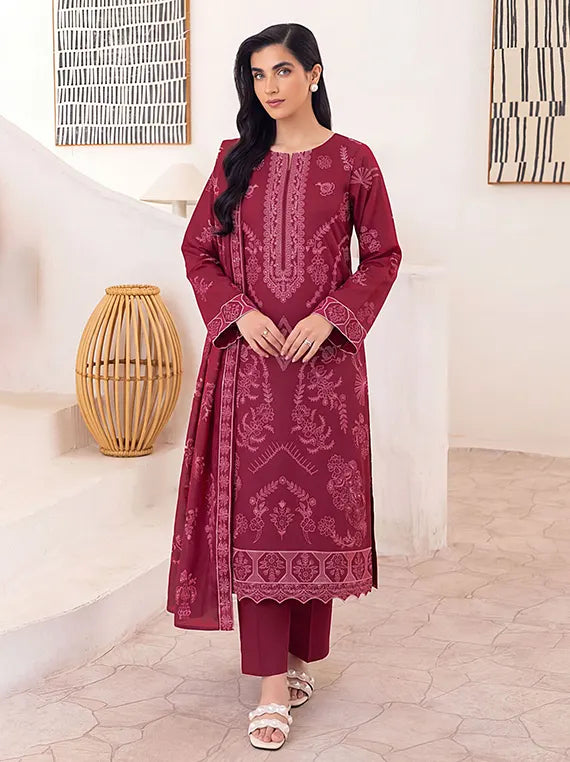 Elaya by Fantak Unstitched Peach Slub Collection'26 V-546 (D-01)