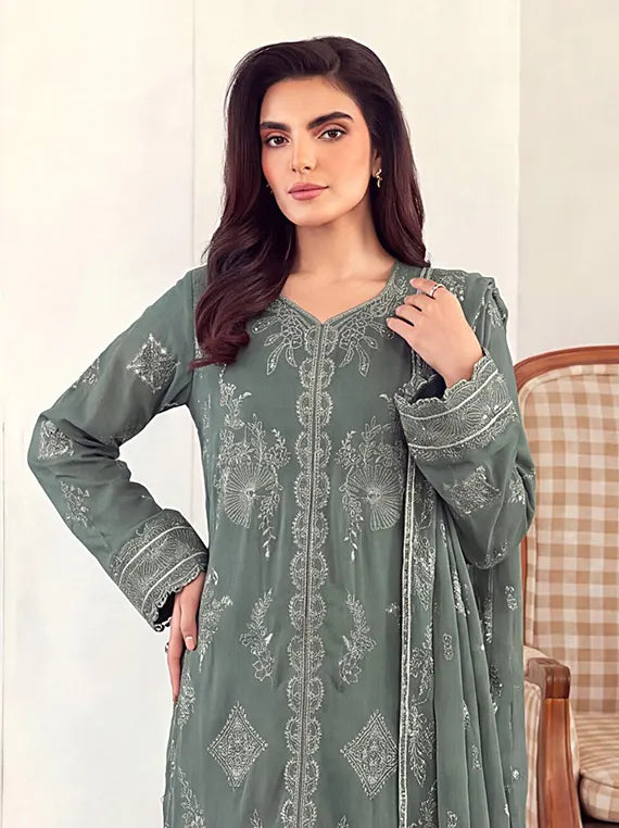 Elaya by Fantak Unstitched Peach Slub Collection'26 V-546 (D-06)
