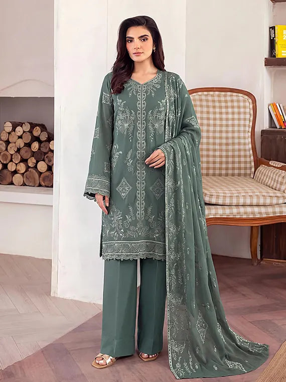 Elaya by Fantak Unstitched Peach Slub Collection'26 V-546