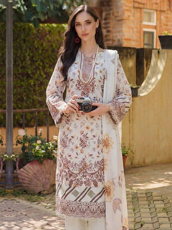 Elegance by Sanam Saeed Embroidered Lawn Collection 2026 (D-02)