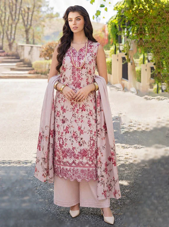 Elegance by Sanam Saeed Embroidered Lawn Collection 2026 (D-06)
