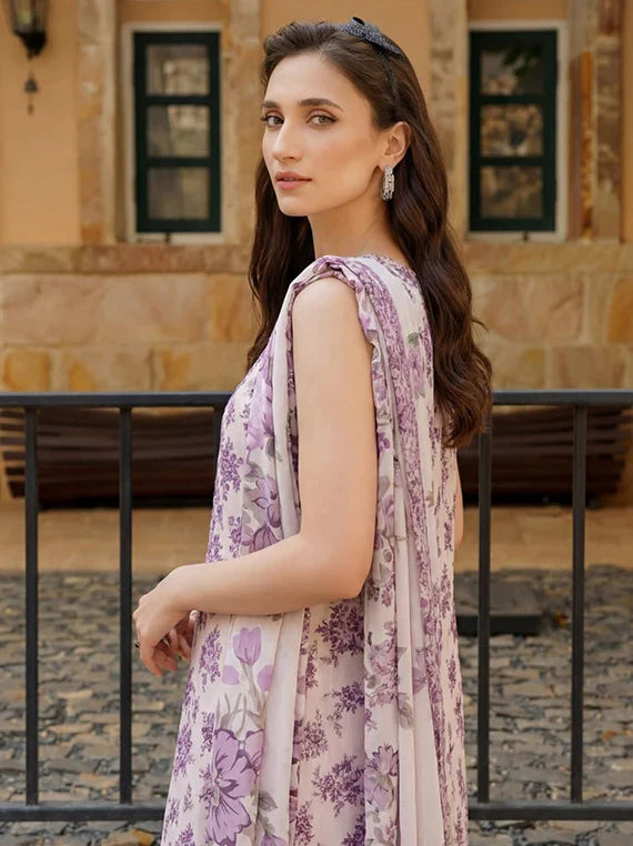 Elegance by Sanam Saeed Embroidered Lawn Collection 2026 (D-07)