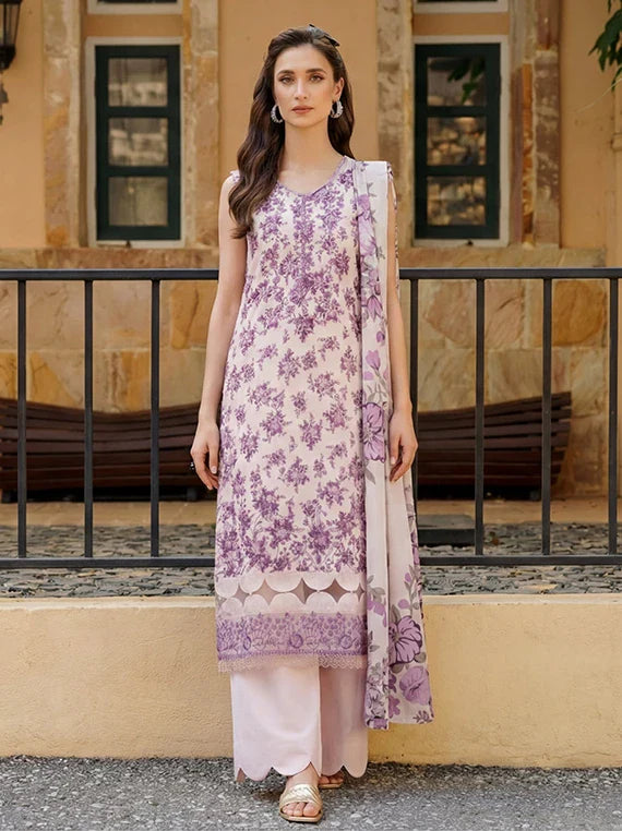 Elegance by Sanam Saeed Embroidered Lawn Collection 2026 (D-07)