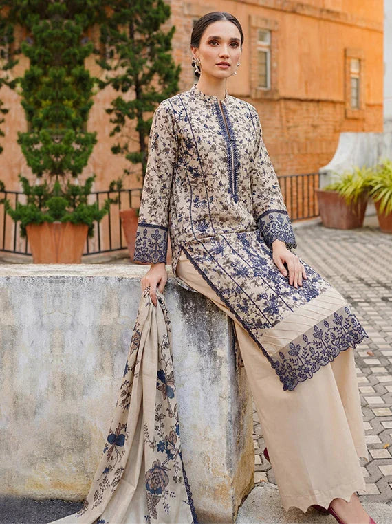 Elegance by Sanam Saeed Embroidered Lawn Collection 2026 (D-08)