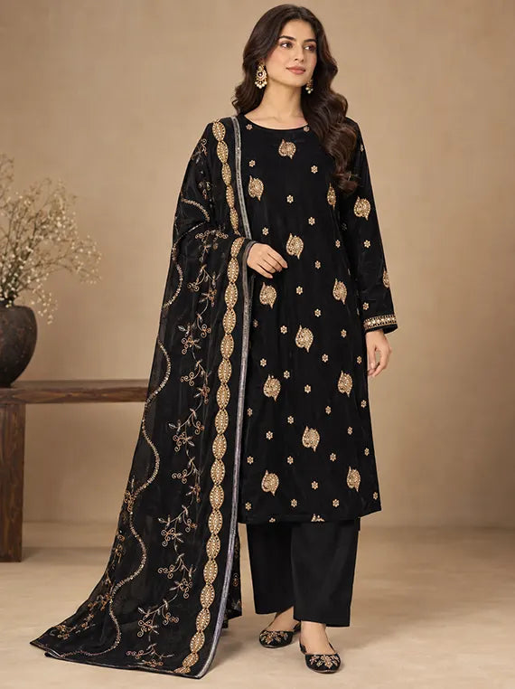 Elegant Embroidered Velvet Edit 2026 Vol-26DS01 (D-21)