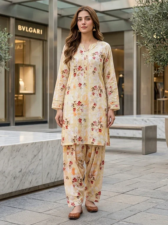 Elegant Printed Embroidered Lawn Edit26 Vol-FA31