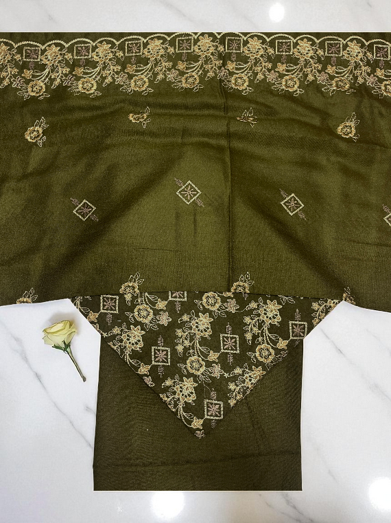 Elegant Attire Embroidered Peach Leather Edit25 (25DU01-04)