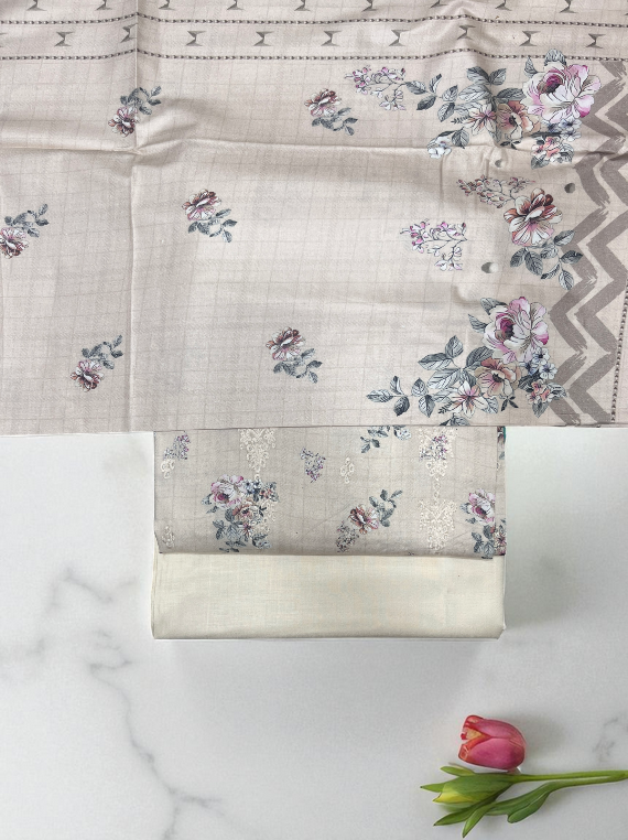 Elegant Chikankari Staple Linen Edit 2025 (25DK06-03)