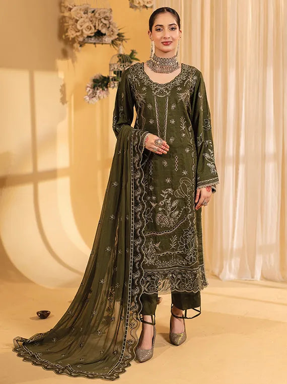 Eleganza Dilkash Embroidered Zari Viscose Collection 2025 (EG-861)