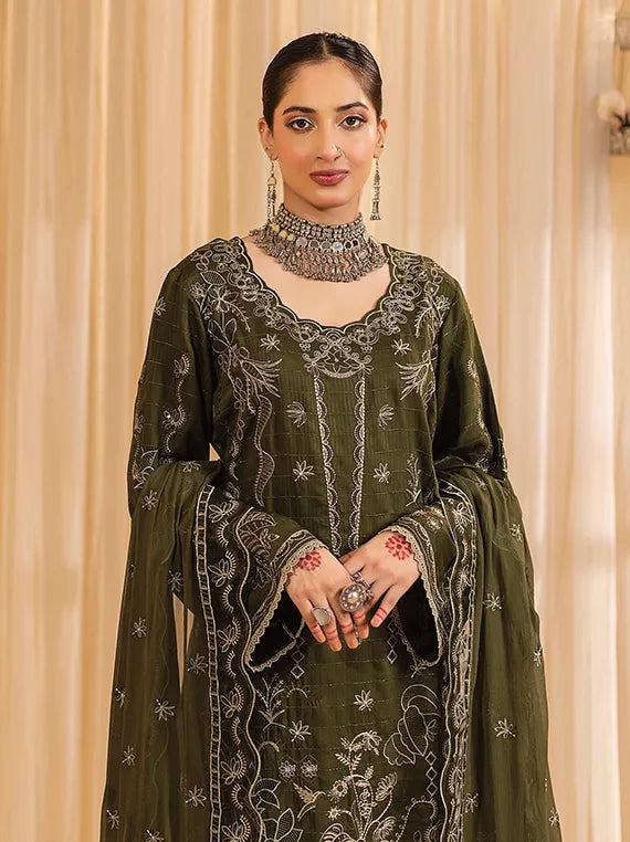 Eleganza Dilkash Embroidered Zari Viscose Collection 2025 (EG-861)