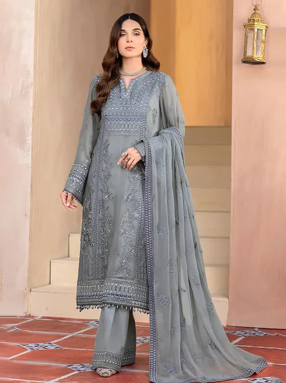 Elnaz By Flossie Embroidered Chiffon Collection 2025