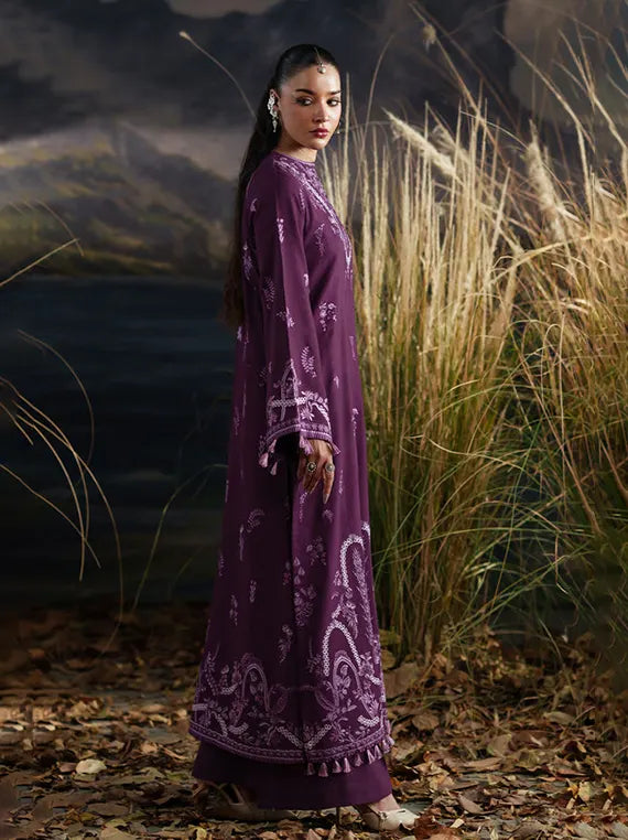 Emaan Adeel Winter Letters Unstitched Karandi Collection'26 (AUTUMN INK)