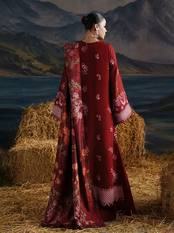 Emaan Adeel Winter Letters Unstitched Karandi Collection'26 (FIRESIDE LETTERS)