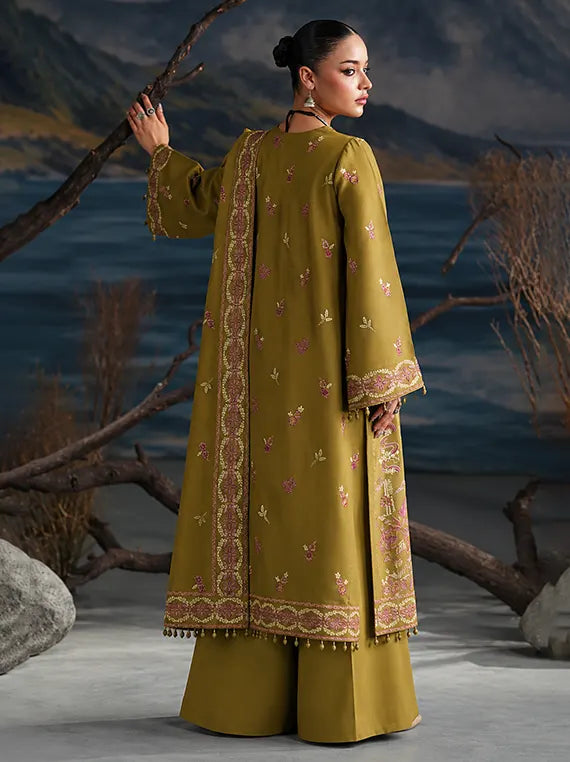 Emaan Adeel Winter Letters Unstitched Karandi Collection'26 (QUITE POTERY)