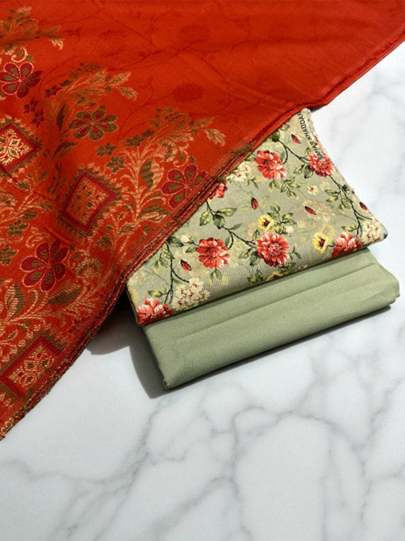 Ember Bloom Printed Khaddar Edit 2025 Vol-CG20 (CG20-13)