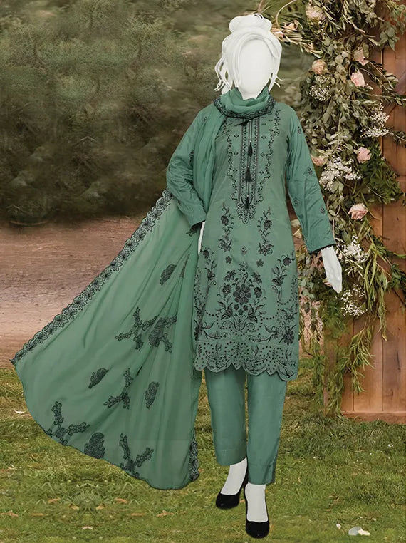 Eshal Embroidered Viscose Slub Collection 2025 by ABC (D-02)