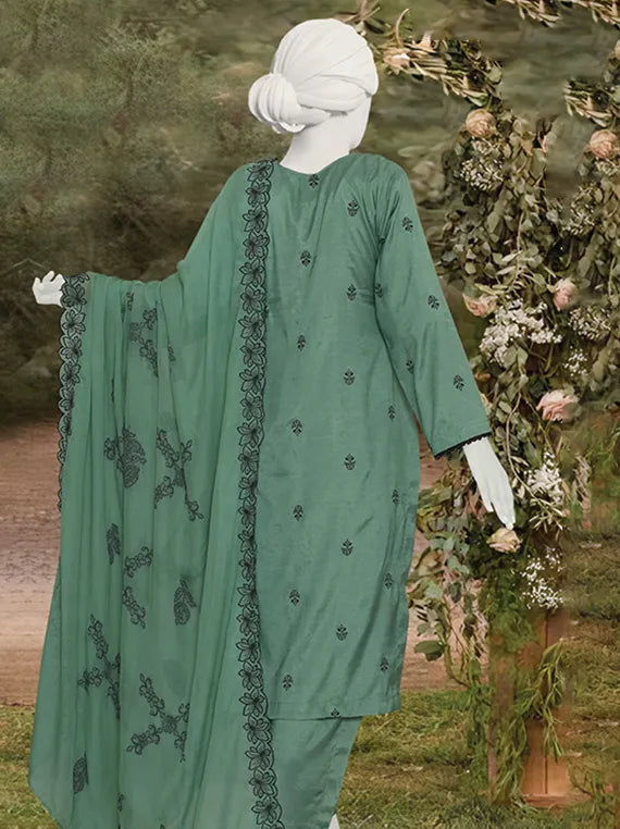 Eshal Embroidered Viscose Slub Collection 2025 by ABC (D-02)