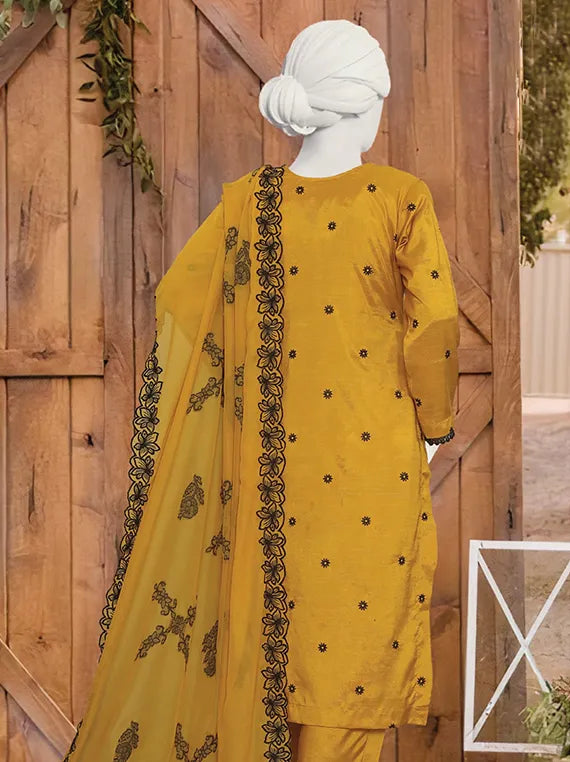 Eshal Embroidered Viscose Slub Collection 2025 by ABC (D-03)