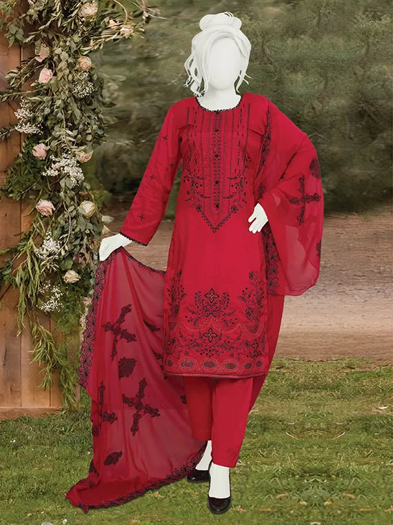 Eshal Embroidered Viscose Slub Collection 2025 by ABC (D-04)