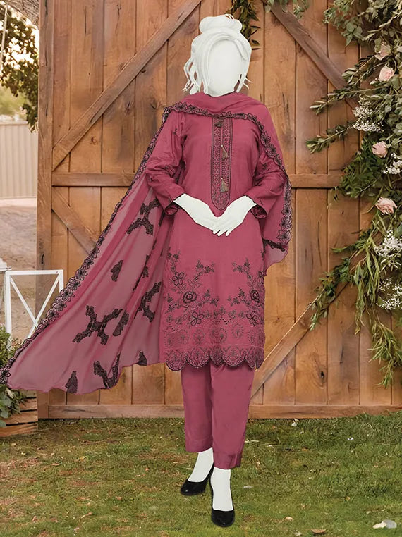 Eshal Embroidered Viscose Slub Collection 2025 by ABC (D-06)