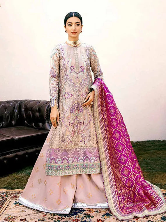 Ethereal Chiffon Embroidered Collection 2025 (05-Amber)