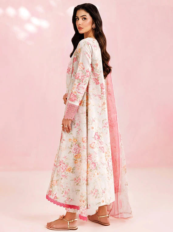 FARASHA Embroidered Printed Lawn Collection 2026 (01-Cream Haze) – Umar  Poshak