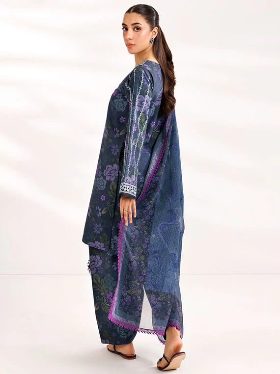 FARASHA Embroidered Printed Lawn Collection 2026 (02-Forest Moss)