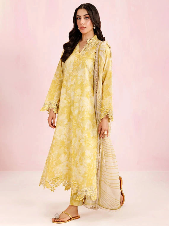 FARASHA Embroidered Printed Lawn Collection 2026 (06-Honey Ember)