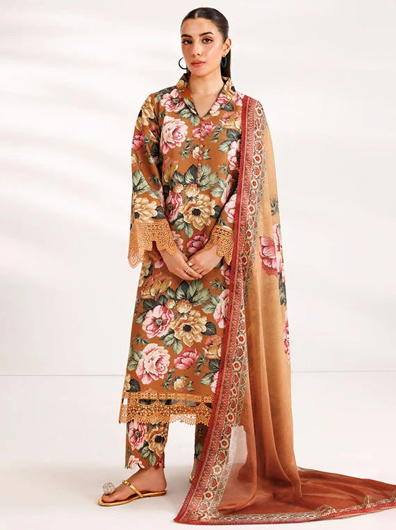FARASHA Embroidered Printed Lawn Collection 2026 (11-Dusk Bloom)